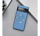 Case For Google Pixel 6 7 7A 8 8A 9 Pro XL Magsafe Case Linen pattern Wireless Charging Magnetic Protective Shockproof Cover