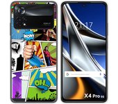 Funda Silicona para Xiaomi POCO X4 Pro 5G diseño Comic Dibujos