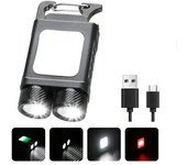 Super Bright Powerful Pocket Torch Light LED Multifunctional Linterna Magnetic COB LED EDC Mini Keychain Flashlight Rechargeable