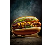 Delicious Street Food Pizza Hamburger Hot Dog Ice Cream Poster Canvas Painting Wall Art Pictures Kitchen Restaurant Home Decor