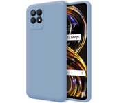 Funda Silicona Líquida Ultra Suave para Realme 8i color Azul