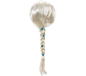 Girl Princess Elsa Anna Wig Kid Halloween Party Carnival Disguised Belle Wednesday Mermaid Rapunzel Aurora Snow White Ariel Hair