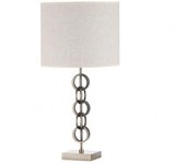 Fabrilamp - Sobremesa Koto 1xe27 Cuero C/pant Beis 61x30x30 Cm