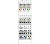 Zapatero Colgante Metálico De Puerta 36 Pares Nyana Home 172x58x18cm