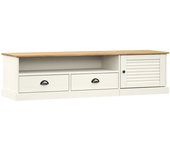 Mueble para TV VIGO madera maciza de pino blanco 156x40x40 cm