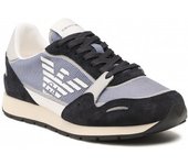 Emporio Armani Zapatillas Zapatos Hombre Azul Gris X4X537 XM678 Q445
