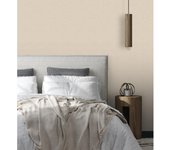 Muestra DIN A4 de Papel pintado vinílico lavable imitando al tejido de lino beige claro texturizado - Denise Textile 682827 de GAULAN