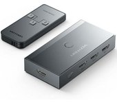 Switch Conmutador 8K HDMI 2.1 Vention AKRH0 HDMI Hembra/ 3x HDMI Hembra/ 1x USB Tipo-C DP