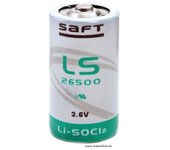 Pila litio SAFT LS26500 3.6V 7.7Ah