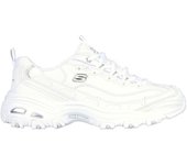 Zapatillas Blancas Skechers D'Lites - Fresh Start Blanco-Plata