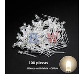100PCS/lot 3mm LED Diode F3 Assorted Kit ibuw White Green Red Blue Yellow Orange Pink Purple Warm White DIY Light Emitting Diode