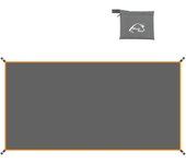 Lona portátil multifuncional para acampar al Aire Libre Wind Tour, Lona para suelo y suelo, Lona Ligera para acampar y hacer senderismo, Con Bolsa de Transporte (41,3 "x 83")