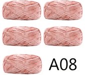 5pcs X100g Soft Velvet Yarn For Knitting Sweater Scarf Blankets Thick Crochet Yarn Threads