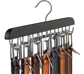 Wooden Belt Rack Women Storage Hangers for Clothes Case Home Wardrobe Accessories Supplly Scarf Organizer Men Tie Belt Hangers