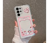 Cute Cartoon MyMelody Card Hold Case for OPPO A16 A15 A74 A54 A98 Reno 6 7 8 Realme C55 C53 C35 C33 C31 9I 5G Anti-fall Cases