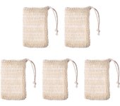 1/5Pcs Shower Bath Soap Bag Soap Foaming Net Mesh Bags Exfoliating Soap Saver Pouch Holder For Bath & Shower Use