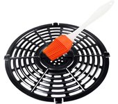 Air Fryer Rack Parts,Grill Plate for Air Fryer Pan Non-Stick Air Fryer Accessories Air Fryer Rack with Brush Steam Rack