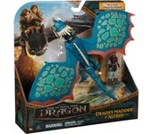 Dreamworks Dragons - Pack Figura Dragón y Vikingo: Nader Mortífero y Astrid de Cómo Entrenar a Tu Dragón - Figuras de Acción Articuladas - Juguetes Niños 4 Años + (Spin Master 6074005)