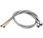 Stainless Steel Nylon Braided Tube Pipe Hose Silicone Plumbing Ther Moresistant Tap Pipe Basin Faucet Duct Kitchen Bathroom