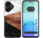 Tumundosmartphone Funda Silicona para Xiaomi Poco M6 4G diseño Mármol 11 Dibujos