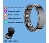 New Smart Ring Men Women Charging Case Skin Temperature Health Sleep Monitor 5ATM Waterproof Camera Control Holidays Gifts