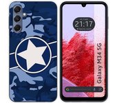 Tumundosmartphone Funda Silicona para Samsung Galaxy M34 5G diseño Camuflaje 03 Dibujos