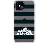 Funda original compatible con iPhone 12 o 12 Pro con un diseño de Tasmania Franjas Negras