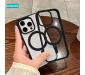 Koolife 2-in-1 Thin and Light Mobile Phone Protective Case with Magnetic Charging Cream for iPhone 11 12 13 14 15 16 Pro Max