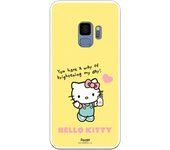 Funda original compatible con Samsung Galaxy S9 - Hello Kitty fondo amarillo