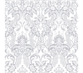Papel Pintado Victoriano Flores en Fondo Blanco