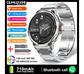 Para Android Ios GPS Track Reloj Inteligente hombres 1.85 pulgadas ultra HD AMOLED Screen,batería grande de 710 mah,llamada Bluetooth,Rastreador GPS Men's,Pronóstico del tiempo real,Frecuencia cardíaca,ip68 impermeable,400 + Smart Watch de Mesa 2024 Nuevo