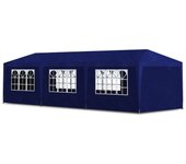 vidaXL Tienda de Fiestas 8 Paredes Jardín Acero y Polietileno Carpa Patio Color Azul,  Blanco,  Antracita y mas