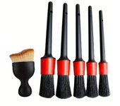 SEAMETAL 6Pcs Car Wash Care Detailing Brush Set Auto Dashboards Vents Cleaner Car Cleaning Brushes Tool Kits for Car Accessories