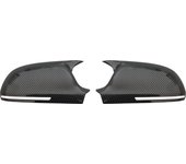 Pair Side Wing Mirror Cover For Audi A4 S4 A5 S5 B8 8T 2009-2012 2010 Add On Side Rear View Mirror Cap Cover Car Accessories