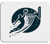 MERCHANDMANIA ALFOMBRILLA GRANDE logo baloncesto deporte balon jugadores mousepad raton