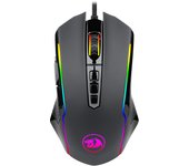 Ratón para juegos con cable Redragon M910-W/K, retroiluminación RGB, 8000 DPI, 9 botones programables con botón de disparo rápido, 5 modos de memoria, diseño ergonómico, para PC con Windows/Mac, FPS, MOBA, RPG, RTS Gaming - Blanco