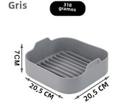 AirFryer Silicone Pot Square  Air Fryers Oven Baking Tray Bread Fried Chicken Pizza Basket Mat Replacemen Grill Pan Accessories