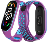 Sport watchband For Xiaomi Mi Band 7 6 NFC smartwatch miband7 Air-Hole Silicone Replacement bracelet on Mi band 6 5 4 3 8 strap