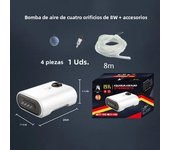 110-220V Silent Aquarium Oxygen Air Pump with Check Valve Fish Tank Four Outlet Large Oxygenator Aquarium Air Compressor Aerator