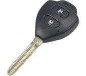 Bilchave 2/3 Buttons Remote Key Shell For Toyota Corolla Venza 2007-2012 Case Replacement With Uncut Blade