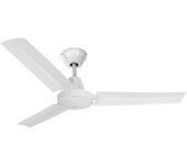 Edm Ventilador de Techo Industrial Blanco Sin Luz 55W 140cm EDM 33981 - Potente y Silencioso
