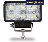 Faro de trabajo rectangular 6 leds 18w 10-30v 1200 lm goodyear