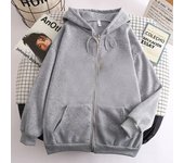 Men's Zip Up Hoodies Casual Zipper Jacket Coats Women Fleece Autumn Winter Harajuku Gothic Hooded Sweatshirts Sports Streetwear