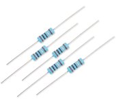 20PCS/LOT 1W Metal Film Resistor 1% YXSHENG 1R~1M 15 100 220 470 ohm 15R 100R 220R 470R 1K 100K 510KΩ