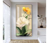 Vintage Flowers Canvas Prints Painting Nordic Wall Art Chic White Yellow Flower Sunflower Posters Decor Living Room Decoration