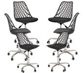 Pack 6 Sillas Mima Office - Negro