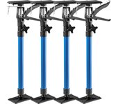 Tectake - Tensores para puerta, Altura ajustable, 51-115 cm, Capacidad de carga 30 kg por tensor, Abrazaderas de puerta, Placa base antideslizante, Junta de rótula, Placa con articulación de bola ajustable en 45°, Dispositivo tensor y destensor