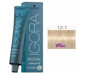 Tinte Igora Royal highlifts 12-1 Superaclarante Ceniza 60 ml. Schwarzkopf
