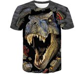 Kids Boys Girls Dinosaur T-shirts 3D Printed Cartoon Jurassic World Dinosaur T Shirt Children Birthday Gift Tshirts Baby Clothes