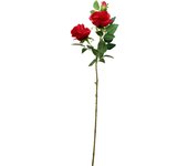 Poenia Arte Floral - Varas de Rosa Artificial 80cm Pack 3 - Decoración Floral Realista y Duradera